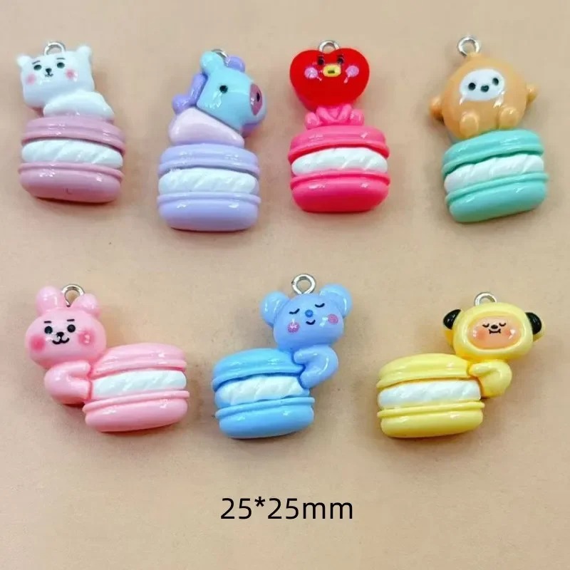 Resin Crafts Diy - 10pcs Mixed Cartoon Resin Charms Tiny