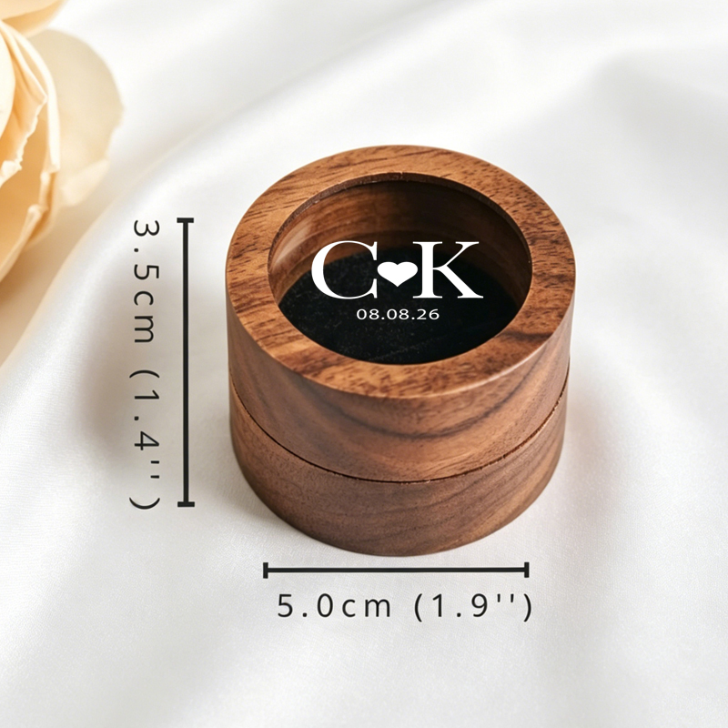 Personalized Wedding Ring Box  - đánh giá và giá Wood Ring Blank