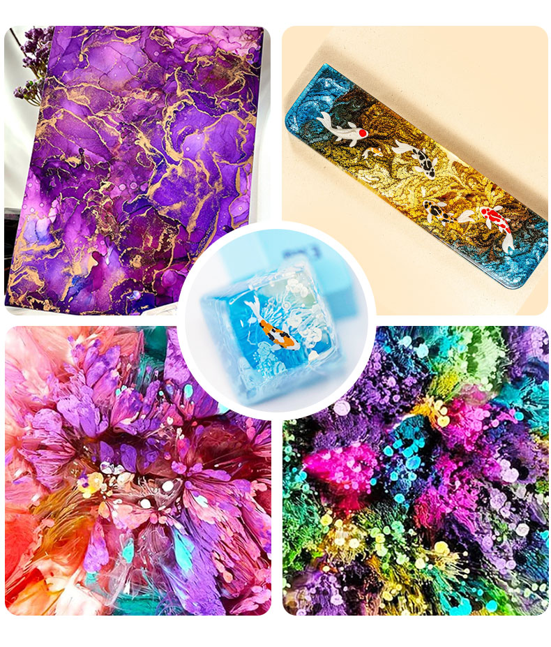 10ml Alcohol Ink Art Epoxy Res - đánh giá và giá Resin Pigment Set