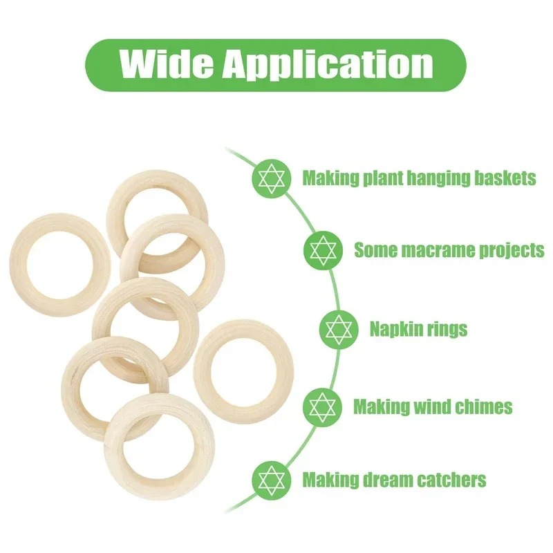 20pcs 30mm Unfinished Smooth W - đánh giá và giá Wood Ring Blank