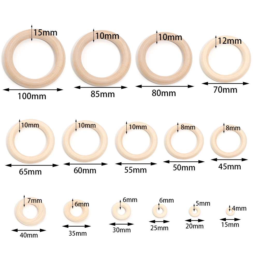 Unfinished Solid Wooden Rings  - đánh giá và giá Wood Ring Blank