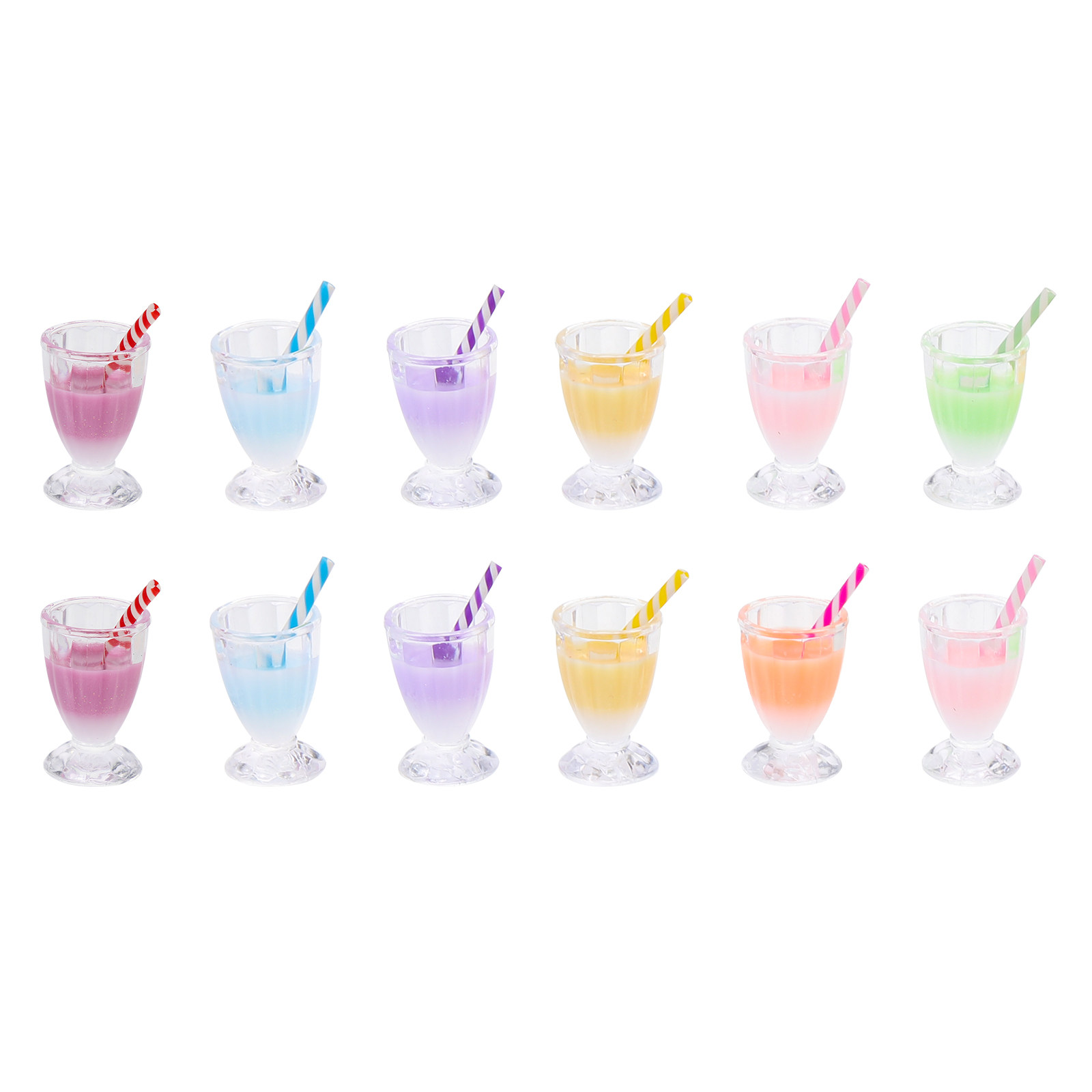 12Pcs Milky Tea Bottle Charms  - đánh giá và giá Resin Crafts Diy