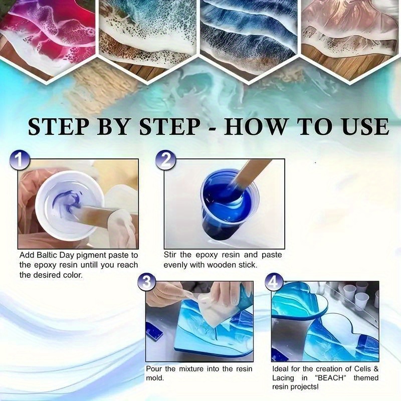 24 Colors/8 Colors 5 Grams 0.1 - đánh giá và giá Resin Pigment Set