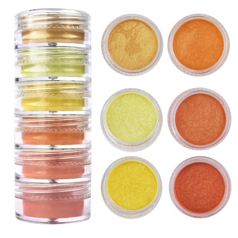 6 Colors/Set Glitter Mica Powd - đánh giá và giá Resin Pigment Set