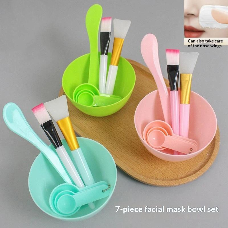 【7Pcs DIY Facemask Mixing Tool - đánh giá và giá Mixing Cup Silicone