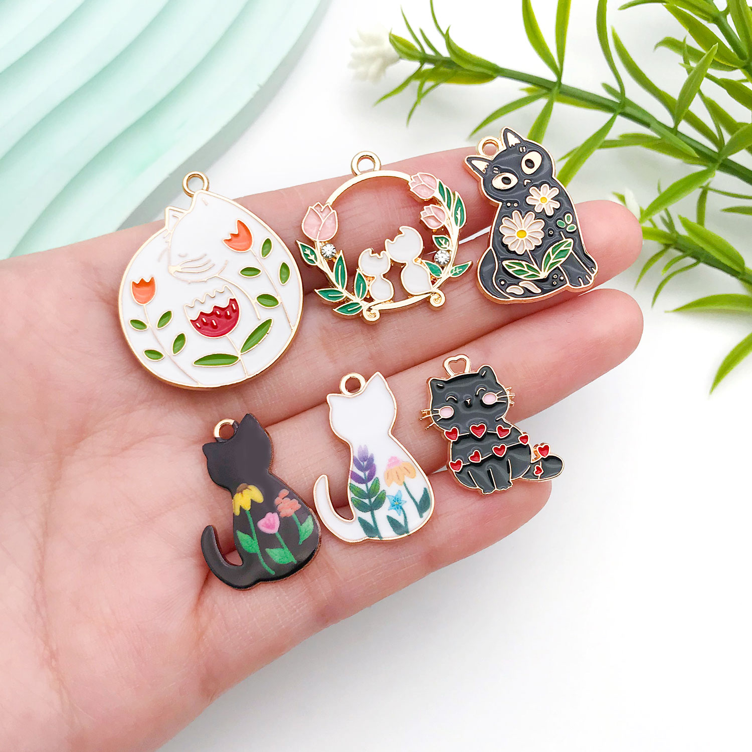 5/10pcs Resin Popular Cat Char - đánh giá và giá Resin Craft Material