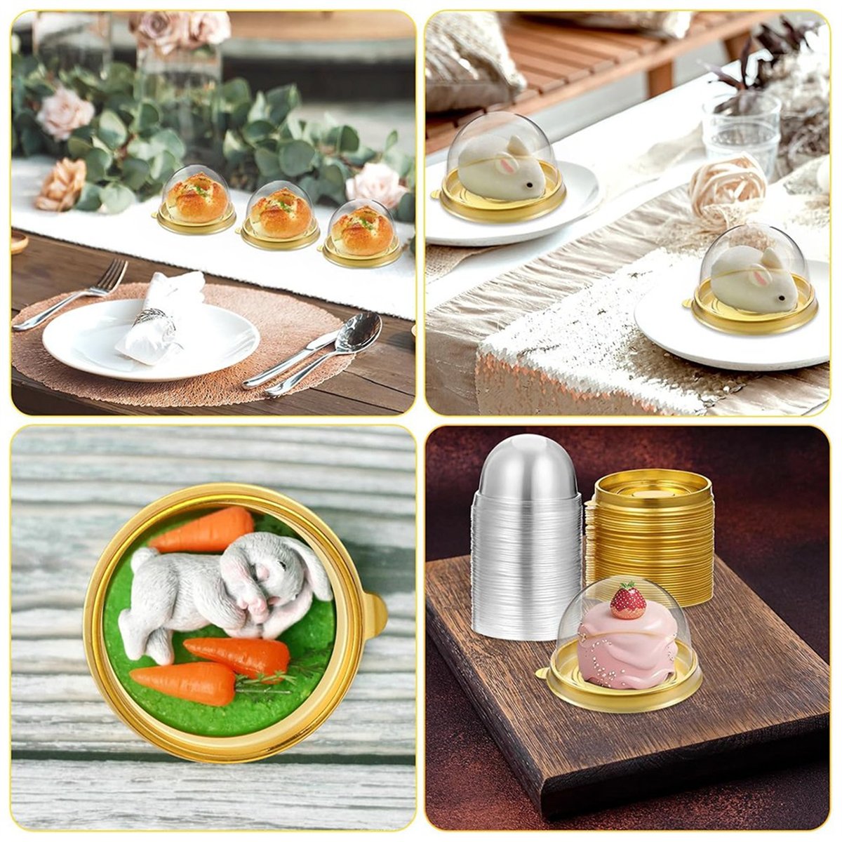 【A47T】Charcuterie Domes with L - đánh giá và giá Dome Mold Clear