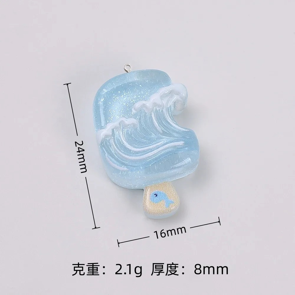 10Pcs Kawaii Summer Popsicle R - đánh giá và giá Resin Craft Material